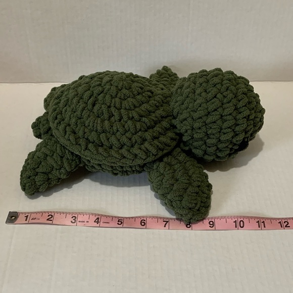 Sea Turtle Playroom Decor Soft Plushie Sea Turtle Handmade Crochet - Picture 14 of 15